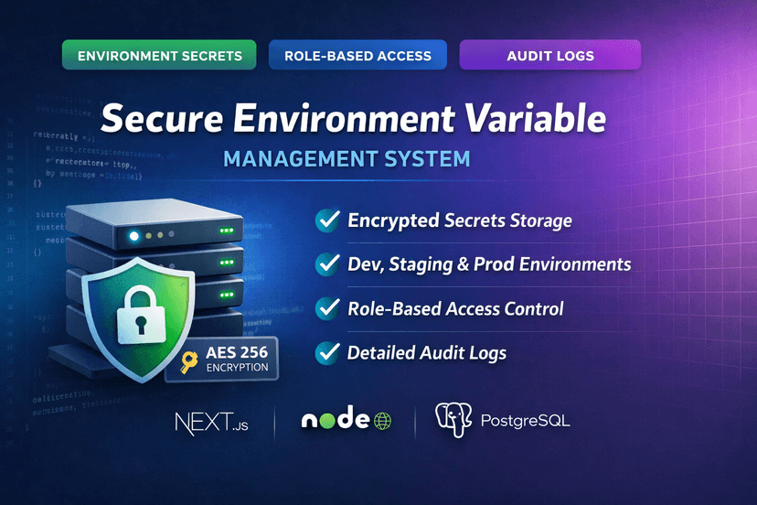 Secure Environment Variable Management System project preview image